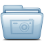 Pictures Blue Icon 64x64 png